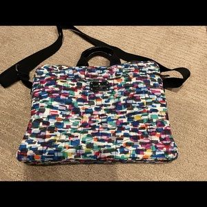 Kate Spade multicolor padded computer bag.